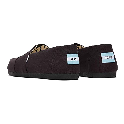 TOMS Men's Black Alpargata Loafer, Recycled Canvas