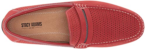 Stacy Adams Men's Red Slip-On Driving Loafer