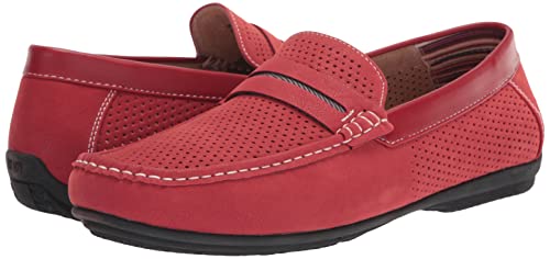 Stacy Adams Men's Red Slip-On Driving Loafer