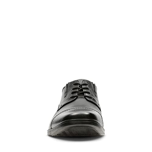Clarks Men's Black Leather Oxford Shoes, Size 10
