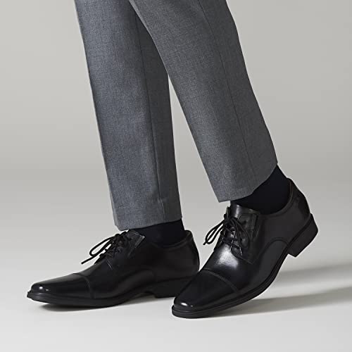 Clarks Men's Black Leather Oxford Shoes, Size 10
