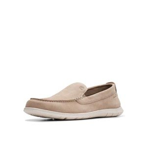 Clarks Men's Flexway Moccasin in Sand Suede