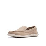 Clarks Men's Flexway Moccasin in Sand Suede
