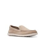 Clarks Men's Flexway Moccasin in Sand Suede