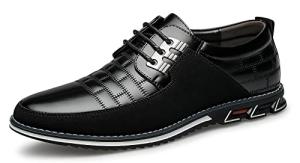Men's Premium Leather Comfort Dress Shoes - Black