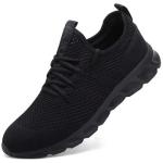 Damyuan Men's Lightweight Athletic Running Sneakers - Black