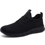 Damyuan Men's Lightweight Athletic Running Sneakers - Black