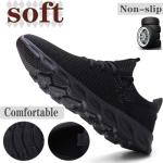 Damyuan Men's Lightweight Athletic Running Sneakers - Black