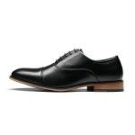 Bruno Marc Men's Black Cap-Toe Dress Shoes Size 10.5