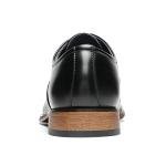 Bruno Marc Men's Black Cap-Toe Dress Shoes Size 10.5