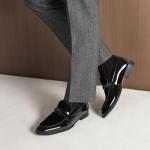 Bruno Marc Men's Black Velvet Dress Loafers