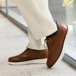 Bruno Marc Men's Brown Wingtip Dress Sneakers Size 12