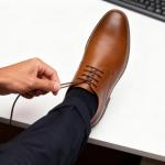 Jousen Men's Formal Shoes in Brown, Size 45