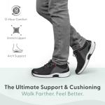 Orthofeet Men's Black Knit Edgewater Sneakers, Size 11.5