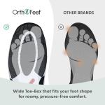 Orthofeet Men's Black Knit Edgewater Sneakers, Size 11.5