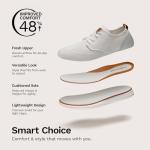 Men's Breathable Formal Oxford Derby Shoes, White