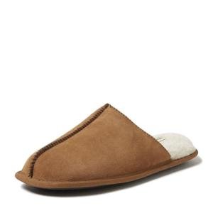 Dearfoams Men's Suede Closed Toe Slide Slippers