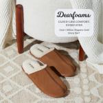 Dearfoams Men's Suede Closed Toe Slide Slippers