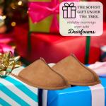 Dearfoams Men's Suede Closed Toe Slide Slippers