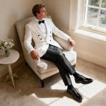 Bruno Marc Men's Black Leather Lace-Up Dress Shoes