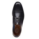 Clarks Men's Black Leather Cap Oxford Shoes
