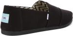 TOMS Men's Black Alpargata Loafer, Recycled Canvas