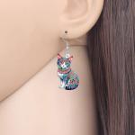 Colorful Cat Earrings for Kitten Lovers