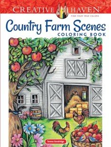 Country Farm Scenes Coloring Book for Adults