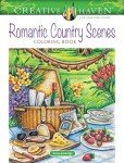 Romantic Country Scenes Adult Coloring Book