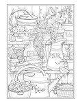 Country Charm Adult Coloring Book for Relaxation