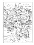 Romantic Country Scenes Adult Coloring Book