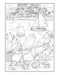 Romantic Country Scenes Adult Coloring Book