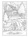 Romantic Country Scenes Adult Coloring Book