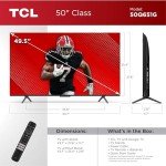 TCL 50-Inch QLED Smart TV with Google TV