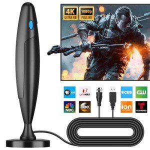 Smart TV HD Antenna, Indoor/Outdoor, Long Range