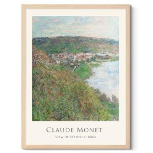 Monet Canvas Print: View of Vetheuil Artwork