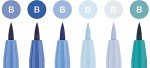 Shades of Blue Brush Pens Set - 6 Pack