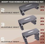 Adjustable Height Aerobic Stepper for Home Fitness