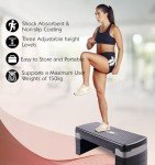 Adjustable Height Aerobic Stepper for Home Fitness