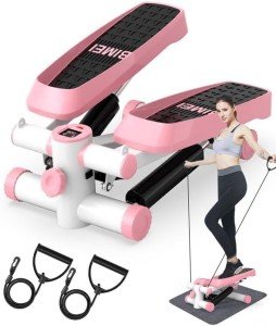 Steppers for Home Workout with Resistance Bands