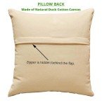 Blue Rooster Floral Throw Pillow Cover 18x18