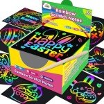 Rainbow Scratch Art Notes - Fun for Kids