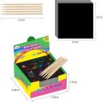 Rainbow Scratch Art Notes - Fun for Kids