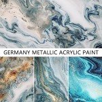 Blue Planet Metallic Acrylic Glitter Paint for Art