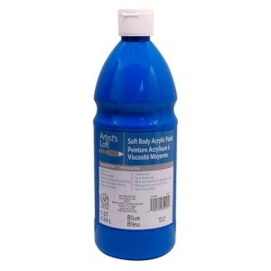 Bright Blue Acrylic Paint 32oz - Non-Toxic