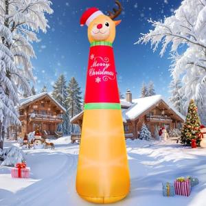 Giant 12FT Inflatable Christmas Reindeer Decoration