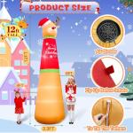 Giant 12FT Inflatable Christmas Reindeer Decoration