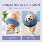 Loflaze Inflatable Dog Cone Collar - Comfortable Recovery Solution