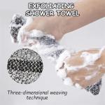 Blissal 2-in-1 Exfoliating Shower Towel - Pink