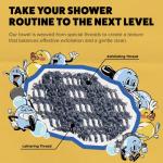 GOSHI Exfoliating Shower Towel - Durable Washcloth